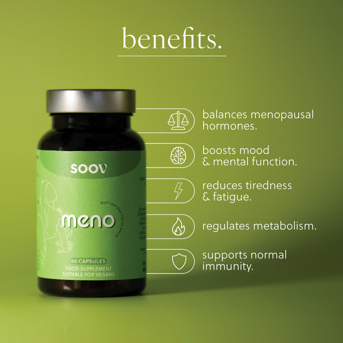 Meno - Menopause Multivitamin - 60 Vegan Capsules